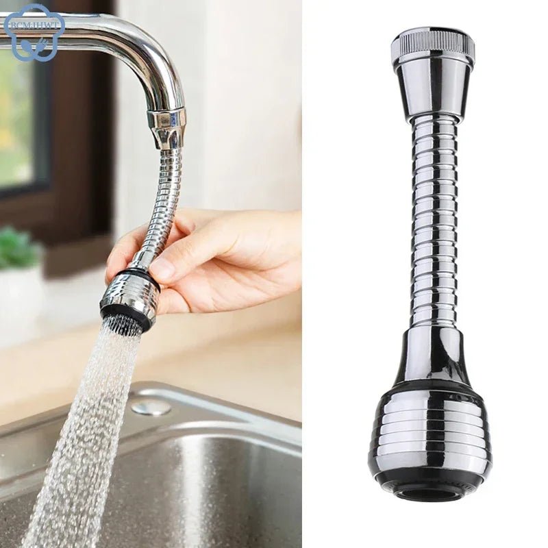 Küchen-Gadgets 2 Modi 360° Drehbarer Sprudler Hochdruck-Wasserhahn-Verlängerung Wassersparend Badezimmer Küchenzubehör - flohmarkt-deutschland.shop