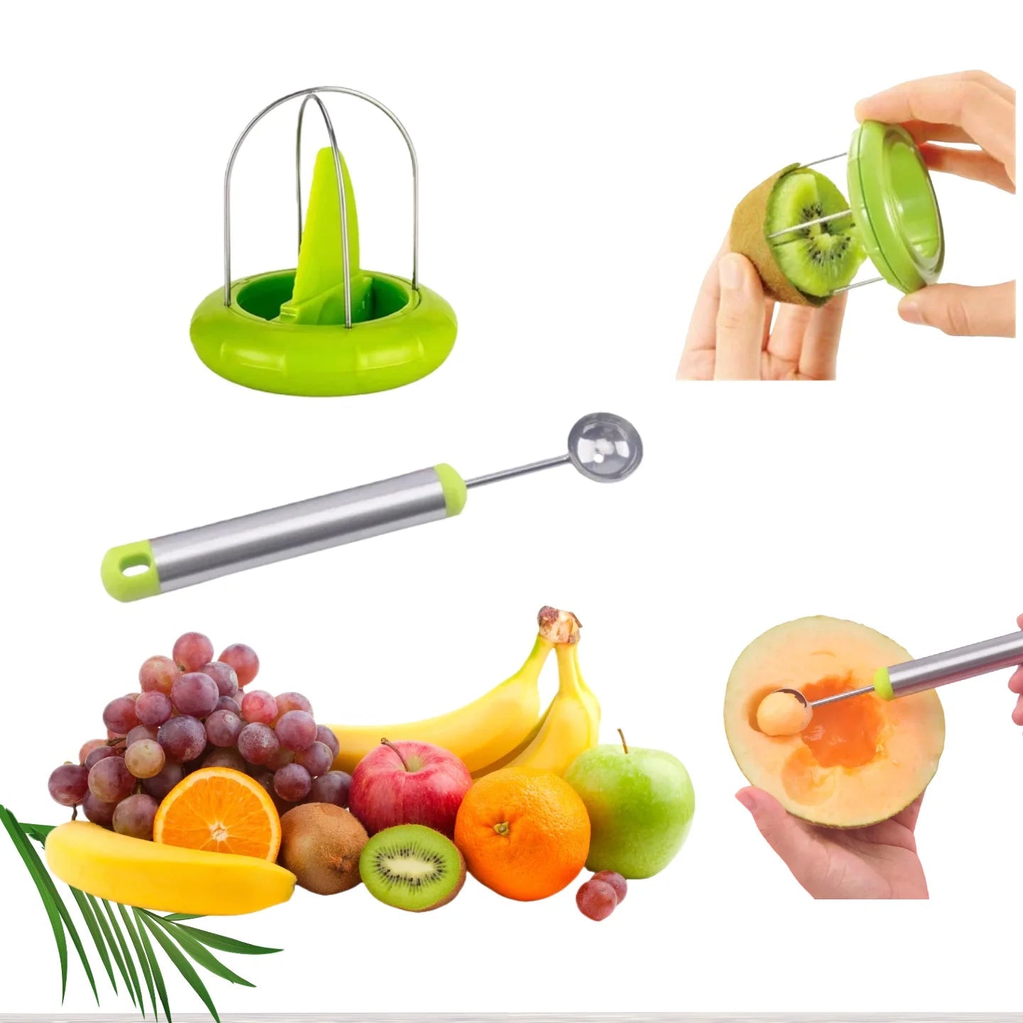 Küchen-Gadgets und Zubehör Abnehmbarer Kiwi-Schneider Kreative Obstschäler Küchenhelfer für Salate Zitronenschäl-Gadgets - flohmarkt-deutschland.shop