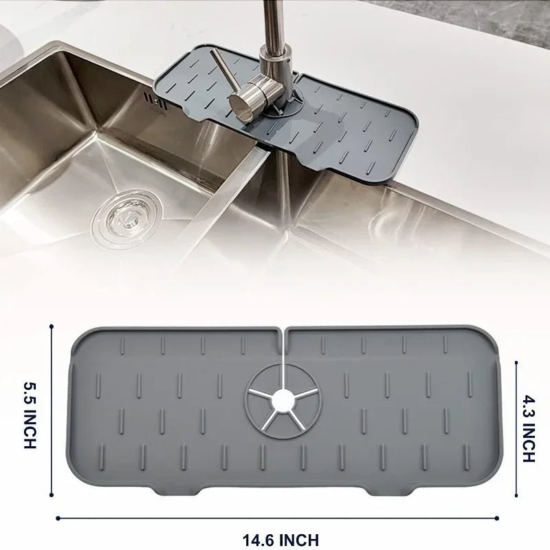 Küchen helfer Silikon Wasserhahn saugfähige Pad Regal Spüle Splash Catcher Arbeits platte Schutz matte Bad Abfluss matte Zubehör - flohmarkt-deutschland.shop