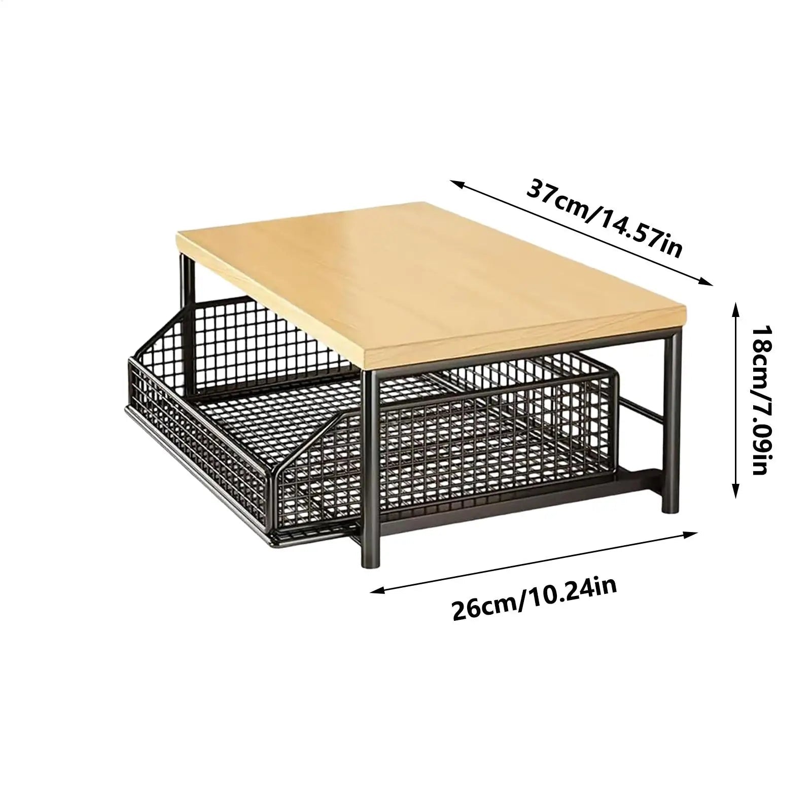 Küchen-Mikrowellenregal Aufbewahrungsbox Schublade Platzsparendes Arbeitsplatten-Aufbewahrungsregal Geeignet für Geräte und Geschirr - flohmarkt-deutschland.shop