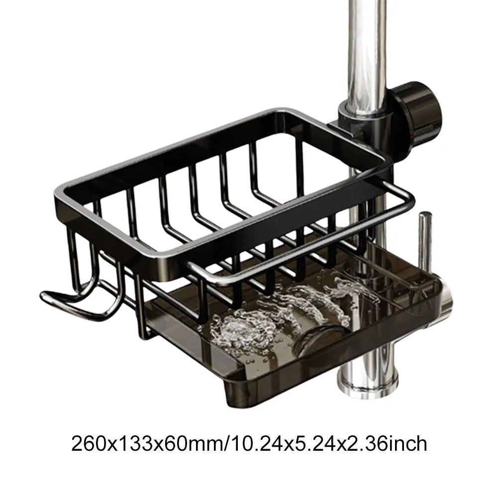Küchenablaufregal, 3-stöckig, multifunktionales Küchenlagerregal, Küchenspüle-Organizer, großes Geschirrregal über der Spüle mit Abdeckung - flohmarkt-deutschland.shop