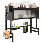 Küchenablaufregal, 3-stöckig, multifunktionales Küchenlagerregal, Küchenspüle-Organizer, großes Geschirrregal über der Spüle mit Abdeckung - flohmarkt-deutschland.shop
