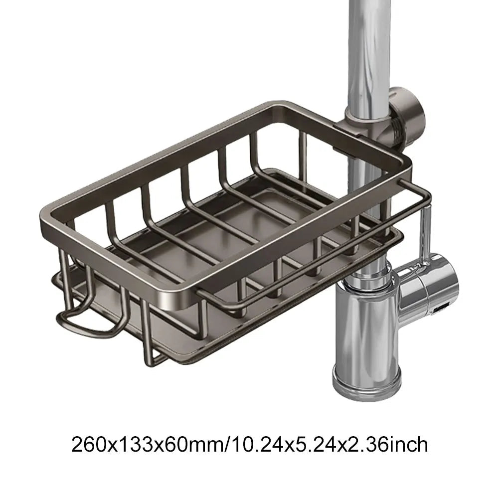 Küchenablaufregal, 3-stöckig, multifunktionales Küchenlagerregal, Küchenspüle-Organizer, großes Geschirrregal über der Spüle mit Abdeckung - flohmarkt-deutschland.shop