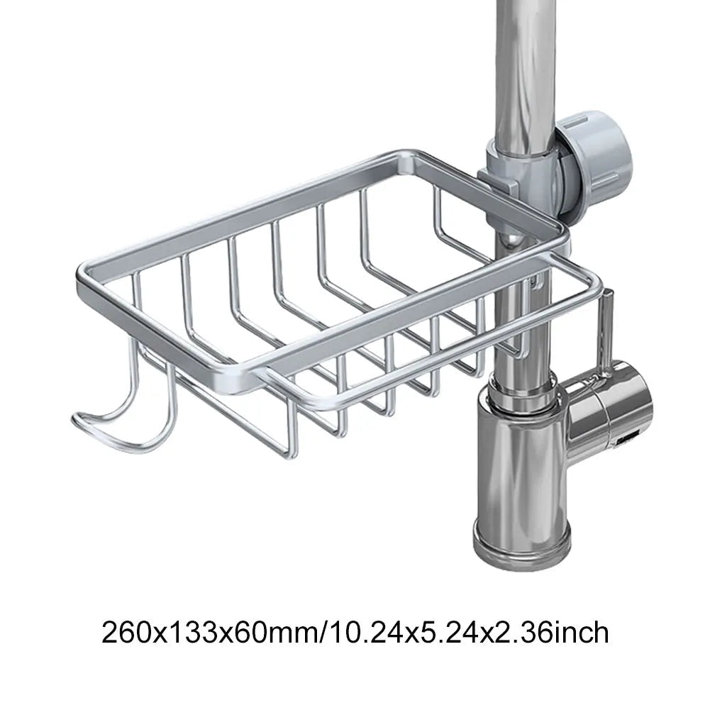 Küchenablaufregal, 3-stöckig, multifunktionales Küchenlagerregal, Küchenspüle-Organizer, großes Geschirrregal über der Spüle mit Abdeckung - flohmarkt-deutschland.shop