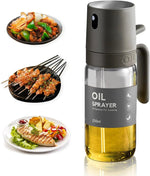 Küchenhelfer, Ölsprüher zum Kochen, 8,5 Unzen, Glas-Ölsprühflasche, Speiseöl-Sprühgerät, Olivenöl-Sprühgerät, Ölspender - flohmarkt-deutschland.shop