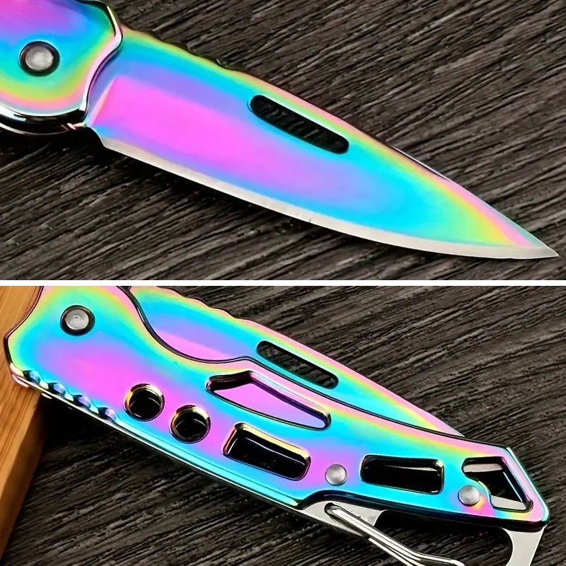 KüchenMeister Faltbares Obstmesser Edelstahl - Rutschfester Griff Und Kompaktes Taschenmesser Für Unterwegs - flohmarkt-deutschland.shop