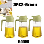 KüchenMeister Olivenöl Sprühflasche Mit Breiter Öffnung Und Automatischem Deckel - Präzise Dosierung Küche Und Camping - flohmarkt-deutschland.shop