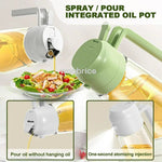 KüchenMeister Olivenöl Sprühflasche Mit Breiter Öffnung Und Automatischem Deckel - Präzise Dosierung Küche Und Camping - flohmarkt-deutschland.shop