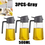 KüchenMeister Olivenöl Sprühflasche Mit Breiter Öffnung Und Automatischem Deckel - Präzise Dosierung Küche Und Camping - flohmarkt-deutschland.shop