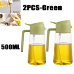 KüchenMeister Olivenöl Sprühflasche Mit Breiter Öffnung Und Automatischem Deckel - Präzise Dosierung Küche Und Camping - flohmarkt-deutschland.shop