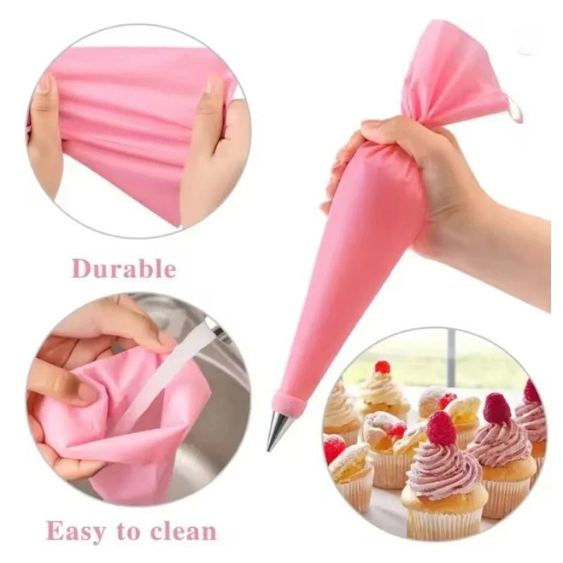 KüchenMeister Spritztüllen-Set Edelstahl Kunststoff - Präzise Verzierungen Für Kuchen Torten Und Desserts - flohmarkt-deutschland.shop