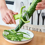 KüchenMeister Vielzweck Schäler Für Gemüse Und Obst Aus Rostfreiem Edelstahl Mit Grünem Griff - Einfach Zu Benutzen - flohmarkt-deutschland.shop
