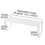 Küchenregal unter der Spüle, geschichtetes Regal im Schrank, Arbeitsplatte, ausziehbarer Schrank, Geschirrregal für den Heimgebrauch - flohmarkt-deutschland.shop