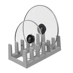Küchenschrank-Organizer für Lebensmittelbehälterdeckel, Großer Deckelhalter mit 6 Trennwänden für Vorratskammer-Organisation und Aufbewahrung, Schubladen-Organizer - flohmarkt-deutschland.shop