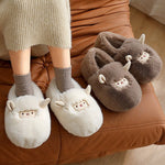 KuschelWelt Damen Plüsch Hausschuhe Innen Warm Dicke Sohle - Rutschfeste Sohle Für Sicheren Halt Zu Hause - flohmarkt-deutschland.shop