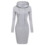 Ladies Dress Autumn Women Hooded Dresses Hoodies Women Sweatshirts Women Hoodies Dress Tops Ladies Clothing - flohmarkt-deutschland.shop