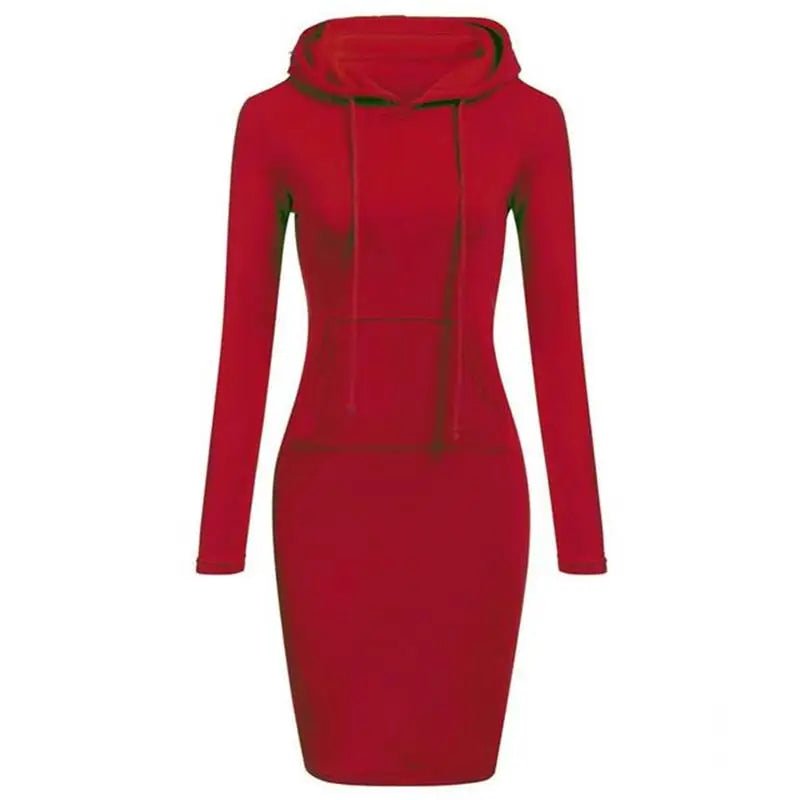 Ladies Dress Autumn Women Hooded Dresses Hoodies Women Sweatshirts Women Hoodies Dress Tops Ladies Clothing - flohmarkt-deutschland.shop