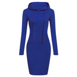 Ladies Dress Autumn Women Hooded Dresses Hoodies Women Sweatshirts Women Hoodies Dress Tops Ladies Clothing - flohmarkt-deutschland.shop