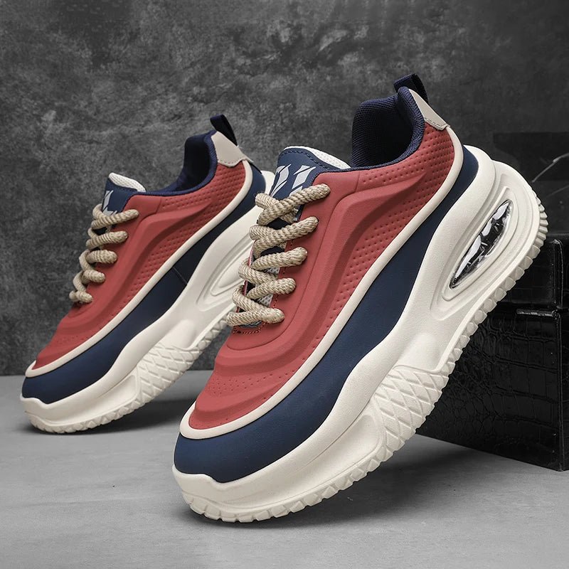 Lässige Sportschuhe für Herren, modische Skateboardschuhe mit dicken Sohlen, trendige und bequeme Herrenschuhe, geeignet für den Außenbereich - flohmarkt-deutschland.shop