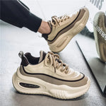 Lässige Sportschuhe für Herren, modische Skateboardschuhe mit dicken Sohlen, trendige und bequeme Herrenschuhe, geeignet für den Außenbereich - flohmarkt-deutschland.shop