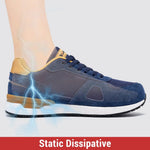 LARNMERN Männer Stahlkappe Schuhe Antistatische Sicherheitsschuhe Frauen Composite Atmungsaktive Slip On Arbeit Turnschuhe Industries Schutz - flohmarkt-deutschland.shop
