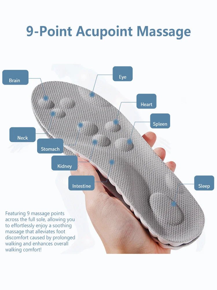 Latex Sport Insoles Soft High Elasticity Shoe Pads Orthotic Breathable Deodorant Shock Absorption Cushion Arch Support Insole - flohmarkt-deutschland.shop
