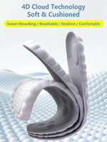 Latex Sport Insoles Soft High Elasticity Shoe Pads Orthotic Breathable Deodorant Shock Absorption Cushion Arch Support Insole - flohmarkt-deutschland.shop