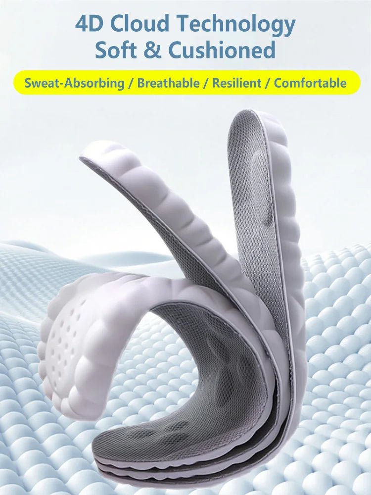 Latex Sport Insoles Soft High Elasticity Shoe Pads Orthotic Breathable Deodorant Shock Absorption Cushion Arch Support Insole - flohmarkt-deutschland.shop