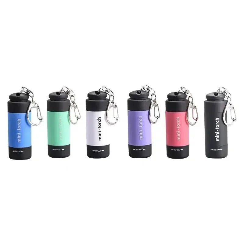 Led micro pocket flashlight portable USB rechargeable keychain flashlight waterproof home Outdoor Hiking Camping flashlight - flohmarkt-deutschland.shop