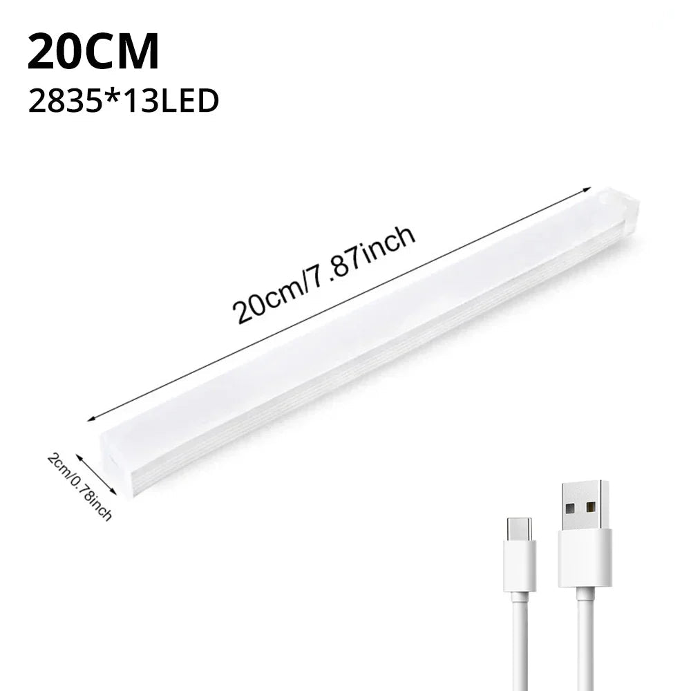 LED Nachtlicht Bewegungssensor USB Schrank Treppe Küche kabellos - flohmarkt-deutschland.shop