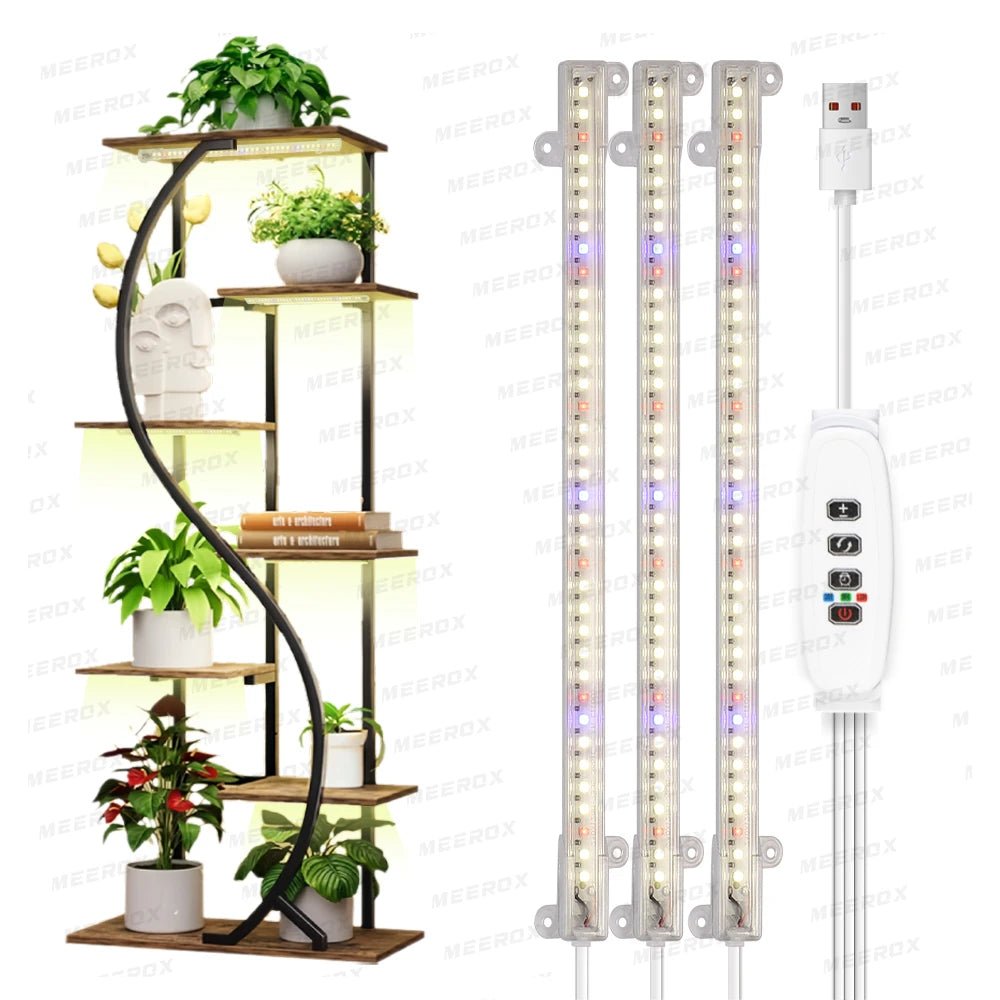 LED Pflanzenlampe Vollspektrum USB dimmbar Timer Gewächshaus - flohmarkt-deutschland.shop