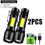 LED Taschenlampe 100000LM USB-C wiederaufladbar wasserdicht Camping - flohmarkt-deutschland.shop