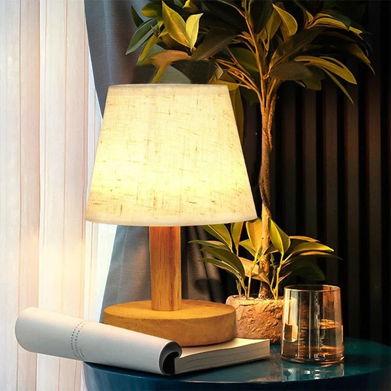 LED Tischlampe Retro Japanisch Stil Schlafzimmer Nachtlicht Deko - flohmarkt-deutschland.shop
