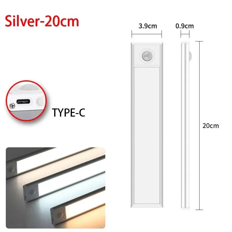 LED Unterbauleuchte Bewegungssensor USB Kleiderschrank Küche innen - flohmarkt-deutschland.shop