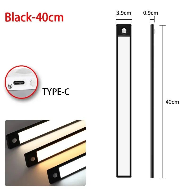 LED Unterbauleuchte Bewegungssensor USB Kleiderschrank Küche innen - flohmarkt-deutschland.shop
