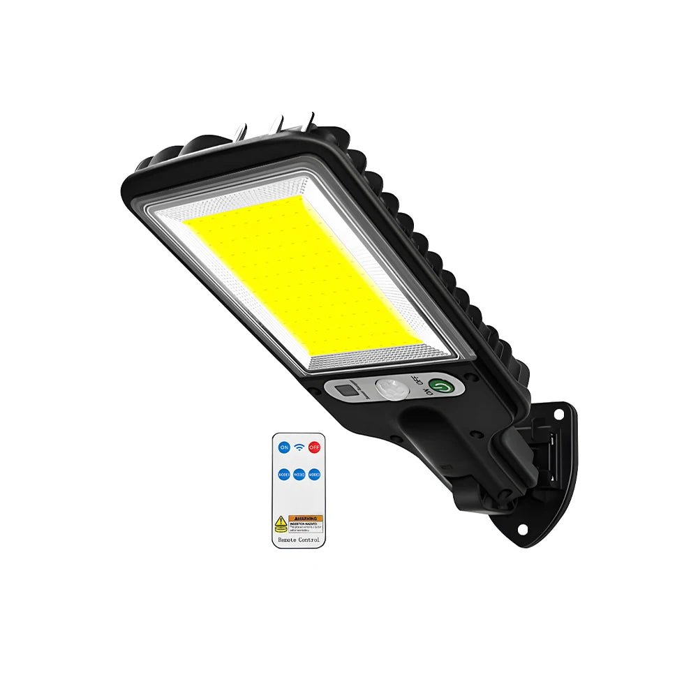 LED/COB-Solar-Bewegungsmelder-Licht, 3 Helligkeitsmodi, Außenwandleuchte für Haustür, Hof, Weg, Carport, Plantation, Skisort - flohmarkt-deutschland.shop