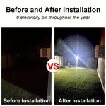 LED/COB-Solar-Bewegungsmelder-Licht, 3 Helligkeitsmodi, Außenwandleuchte für Haustür, Hof, Weg, Carport, Plantation, Skisort - flohmarkt-deutschland.shop
