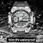 LIGE Herren Digitaluhr – Militär, LED, 50m Wasserdicht, Sport Quarzuhr - flohmarkt-deutschland.shop