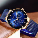 LIGE Neue Mode Frau Uhr Elegante Luxus Einfache Ultra-dünne Mesh Stahl Gürtel Quarz Damen Uhren Wasserdicht Casual Datum uhr - flohmarkt-deutschland.shop