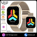 LIGE Smart Uhr Frauen Full Touch Benutzerdefinierte Zifferblatt Herzfrequenz Schlaf Monitor Wasserdichte Uhren Sport Fitness Smartwatch Dame Armband - flohmarkt-deutschland.shop