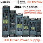 Lighting Transformer DC 12V/24V Power Supply Adapter 5A 12A Ultra thin LED Strip Switch Driver Lamp 60W 100W 150W 200W 300W 400W - flohmarkt-deutschland.shop