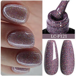 LILYCUTE Gold Aurora Glitter Gel Nagellack Frühling Nude Farbe Langlebig Französisch Für Maniküre Soak Off Nail art UV Gel Lack - flohmarkt-deutschland.shop