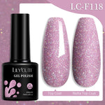 LILYCUTE Gold Aurora Glitter Gel Nagellack Frühling Nude Farbe Langlebig Französisch Für Maniküre Soak Off Nail art UV Gel Lack - flohmarkt-deutschland.shop