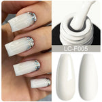 LILYCUTE Gold Aurora Glitter Gel Nagellack Frühling Nude Farbe Langlebig Französisch Für Maniküre Soak Off Nail art UV Gel Lack - flohmarkt-deutschland.shop
