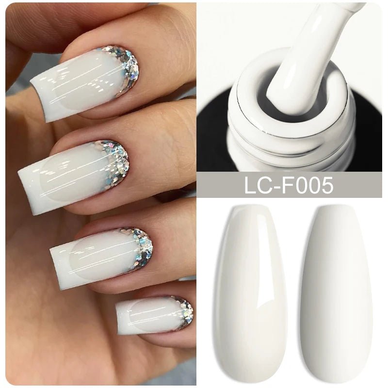 LILYCUTE Gold Aurora Glitter Gel Nagellack Frühling Nude Farbe Langlebig Französisch Für Maniküre Soak Off Nail art UV Gel Lack - flohmarkt-deutschland.shop