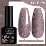 LILYCUTE Gold Aurora Glitter Gel Nagellack Frühling Nude Farbe Langlebig Französisch Für Maniküre Soak Off Nail art UV Gel Lack - flohmarkt-deutschland.shop