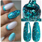 LILYCUTE Gold Aurora Glitter Gel Nagellack Frühling Nude Farbe Langlebig Französisch Für Maniküre Soak Off Nail art UV Gel Lack - flohmarkt-deutschland.shop