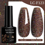 LILYCUTE Gold Aurora Glitter Gel Nagellack Frühling Nude Farbe Langlebig Französisch Für Maniküre Soak Off Nail art UV Gel Lack - flohmarkt-deutschland.shop