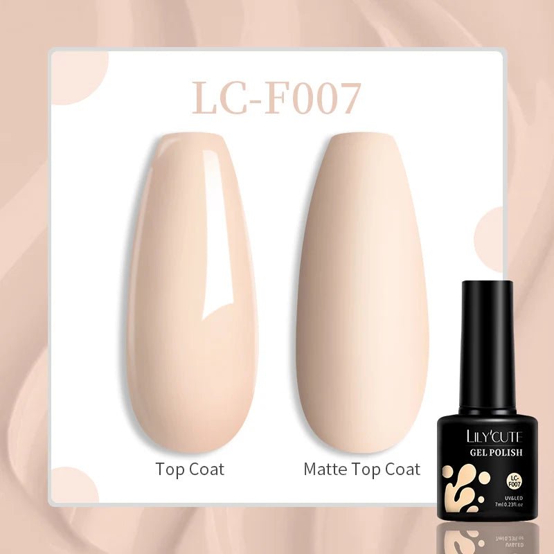 LILYCUTE Gold Aurora Glitter Gel Nagellack Frühling Nude Farbe Langlebig Französisch Für Maniküre Soak Off Nail art UV Gel Lack - flohmarkt-deutschland.shop