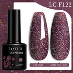 LILYCUTE Gold Aurora Glitter Gel Nagellack Frühling Nude Farbe Langlebig Französisch Für Maniküre Soak Off Nail art UV Gel Lack - flohmarkt-deutschland.shop